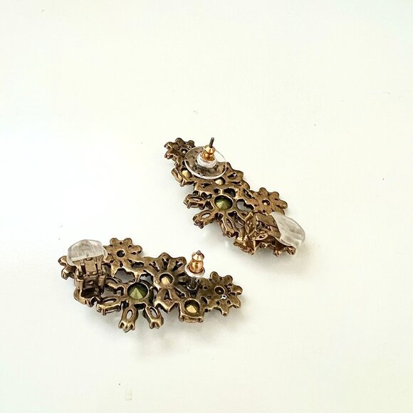 J.Crew "Crystal Snowflake Climber Earrings" - Picture 6 of 6